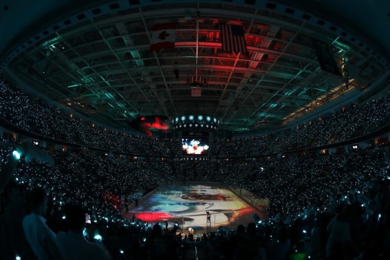 Show d'avant-match des Sharks