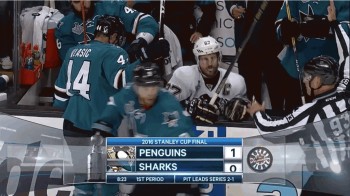 Sidney Crosby forcé à rejoindre le banc des Sharks