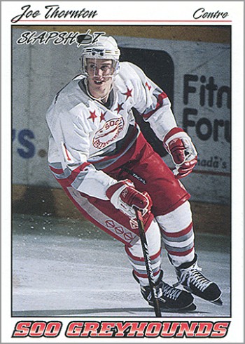 Rétro : carte de Joe Thornton à l'âge de 16 ans