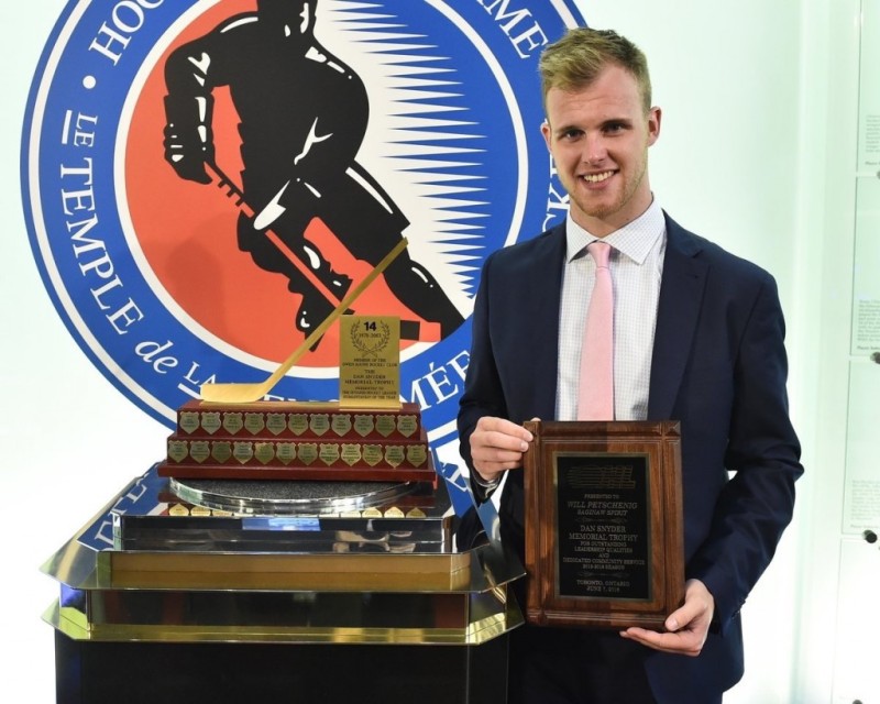 Will Petschenig a reçu son trophée