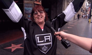 Des fans des Kings ravis d'avoir remporté la Coupe Stanley cette saison