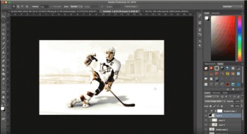 Petite leçon de Photoshop pour un fond d'écran de Sidney Crosby