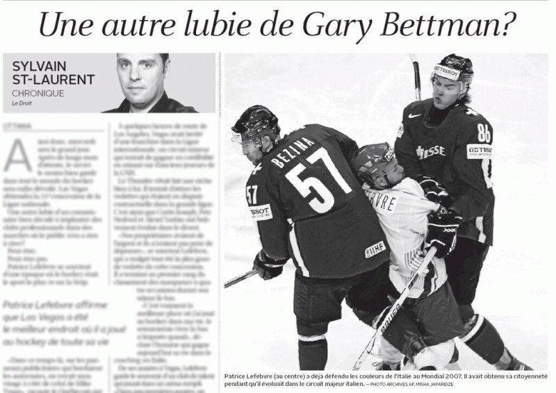 Patrice Lefebvre se remémore son épopée à Las Vegas