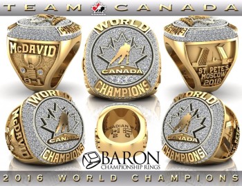 Les bagues des champions du monde canadiens