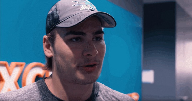 Les impressions de Timo Meier au camp des Sharks