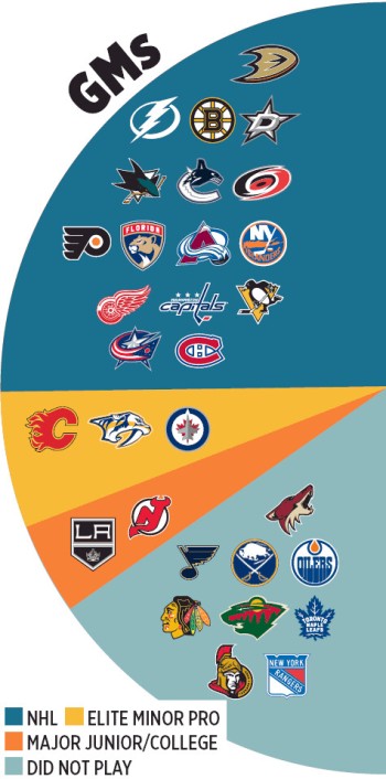 A quel niveau les DG de NHL ont-il joué ?