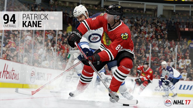 NHL 17 : les ailiers droit les mieux notés