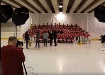 Session photo pour notre équipe nationale