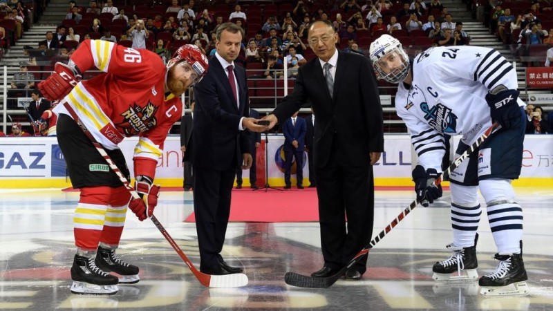 Premier match de KHL en Chine et victoire du Kunlun Red Star