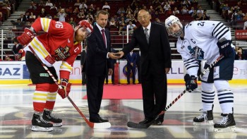 Premier match de KHL en Chine et victoire du Kunlun Red Star