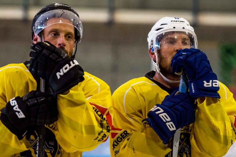 Photos de l'entraînement de Josi, Weber et Streit avec Langenthal
