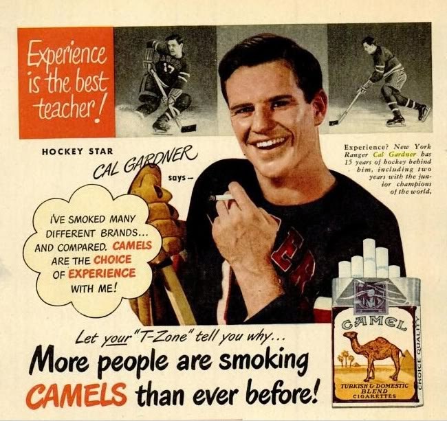Rétro : quand le hockey servait de caution aux cigarettiers