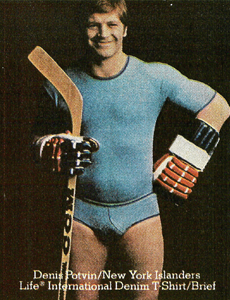 Vintage : Denis Potvin dans une pub pour des sous-vêtements