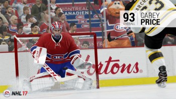 Top 10 des gardiens les mieux cotés de NHL 17