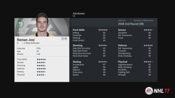 Top 50 des meilleurs joueurs de NHL 17