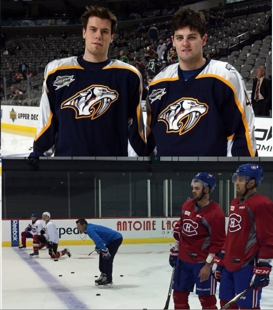 Alex Radulov et Shea Weber, 9 ans plus tard