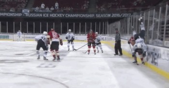 KHL : le hip check parfait