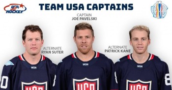 Pavelski capitaine du Team USA, assisté de Suter et Kane
