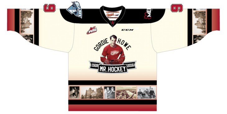 Un maillot en l'honneur de Gordie Howe