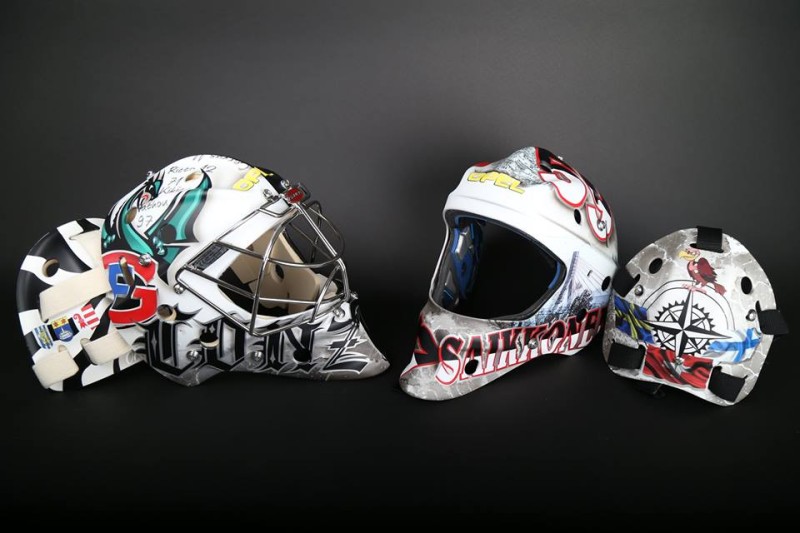 Les masques des gardiens fribourgeois dans les détails