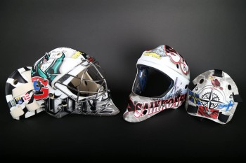 Les masques des gardiens fribourgeois dans les détails