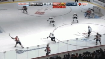 Vidéo du premier but de Simon Le Coultre en LHJMQ