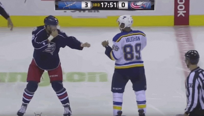 Un match de pré-saison déjà chaud entre les Blues et les Blue Jackets