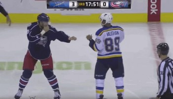 Un match de pré-saison déjà chaud entre les Blues et les Blue Jackets
