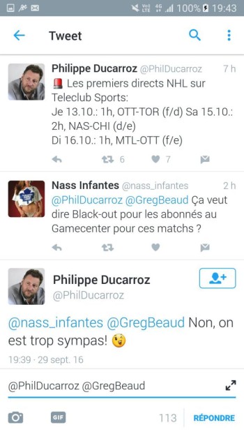 Les abonnés à GameCenter pourront suivre les matchs de NHL sans restriction