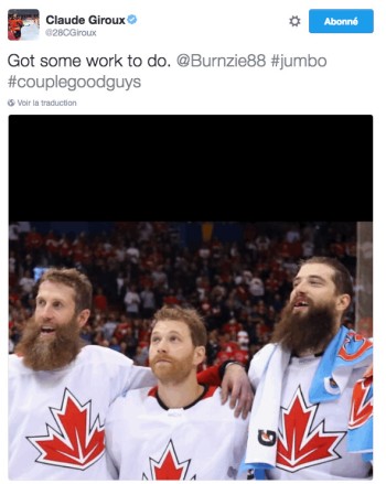 Claude Giroux a de l'humour