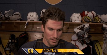 Interview de Roman Josi après son retour à Nashville