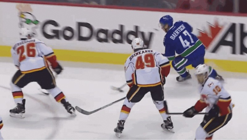 A voir : la belle mise en place de Sven Baertschi