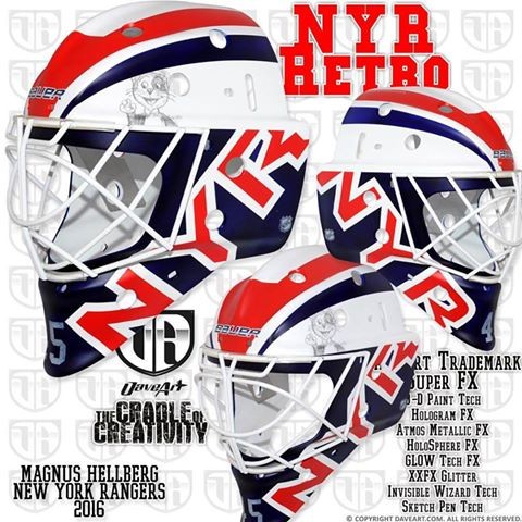 Le nouveau masque de Magnus Hellberg