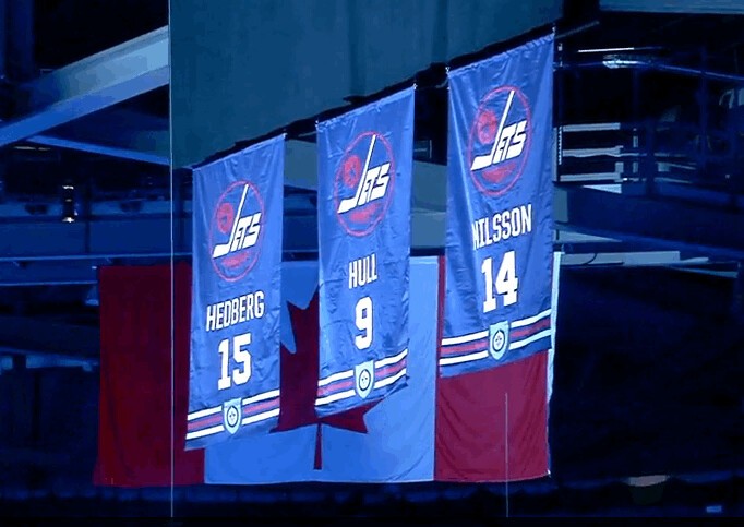 Trois numéros de légende des Jets retirés