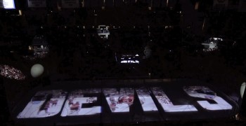 Animation d'avant-match des Devils du New-Jersey