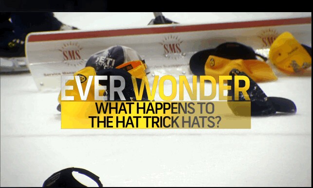 Que deviennent les casquettes jetées sur la glace après un hat trick ?