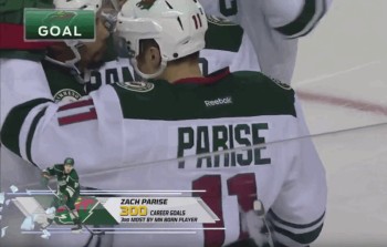 Zach Parise atteinte la marque des 300 buts en carrière