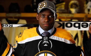 Malcolm Subban devant le filet des Bruins ce soir