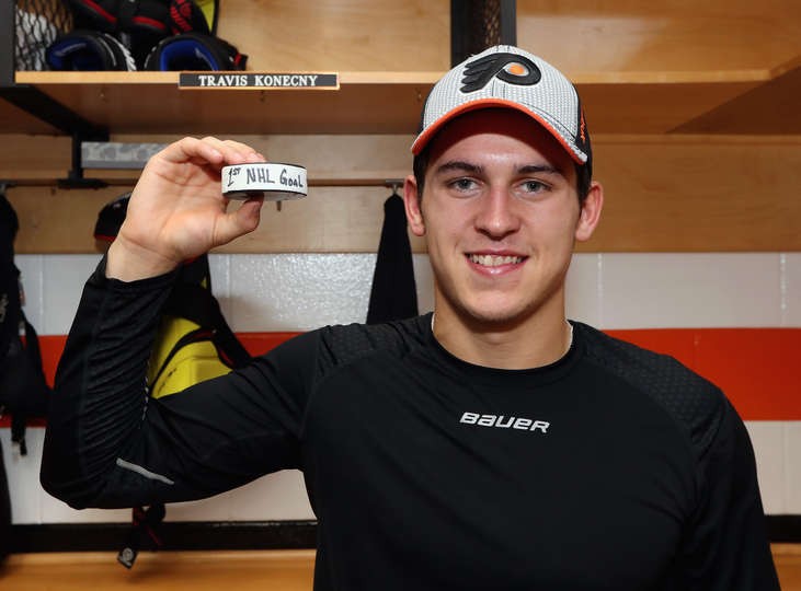 Un premier but en NHL pour Travis Konecny