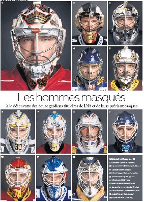 Tous les masques des gardiens de LNA en un clin d'oeil