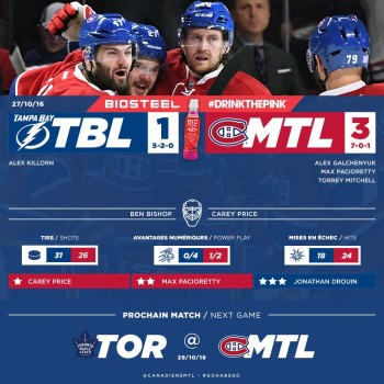 Lightning vs Canadien 1-3