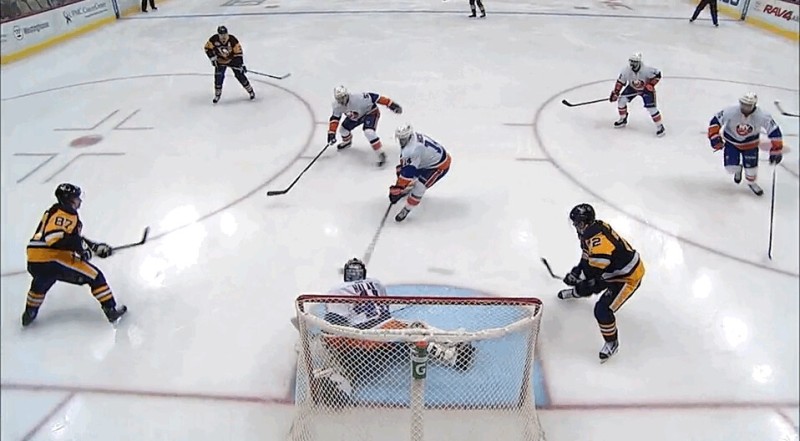 Un but tout en facilité des Penguins