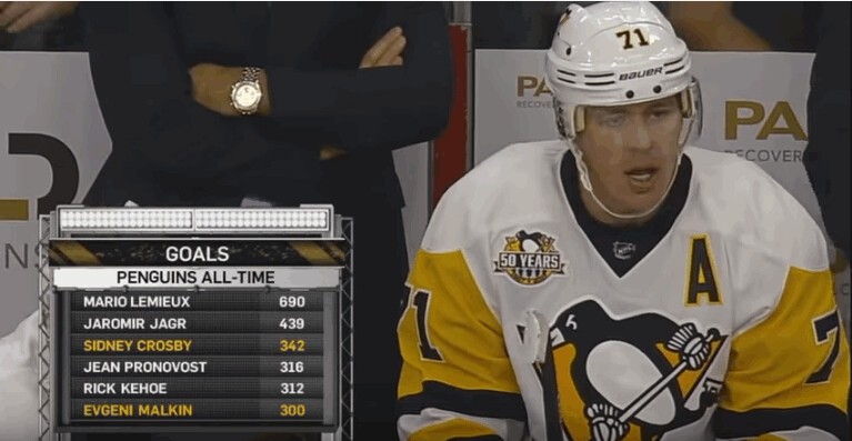 A revoir : le 300e but en NHL d'Evgeny Malkin