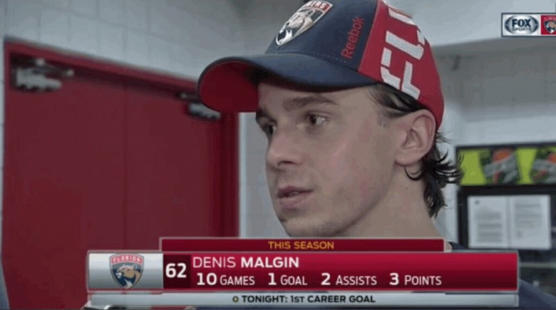 Denis Malgin à l'interview