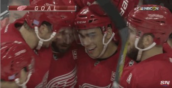 A revoir : les deux buts des Red Wings en 16 secondes