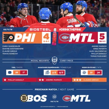 Flyers vs Canadien 4-5