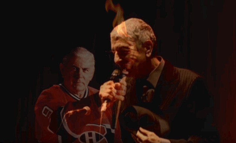Hommage : Leonard Cohen en intro de Hockey Night in Canada