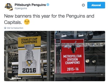 Les Penguins allument les Capitals sur les réseaux sociaux qui répondent sur la glace