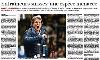 Entraîneurs suisses : une espèce menacée