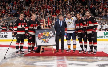 Joli geste des Sénateurs envers Mike Fisher